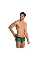 Sexy men's briefs in soft green and black checkered lycra