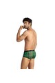 Sexy men's briefs in soft green and black checkered lycra