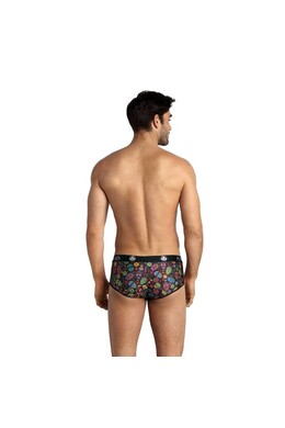 ANAIS FOR MEN Sport Brief - Sexy Men's Lingerie with Flower and Skull Print