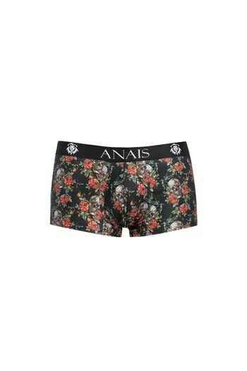 Sporty Boxers with Rose and Skull Print - Sexy Underwear Fashion