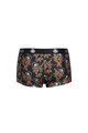 Sporty Boxers with Rose and Skull Print - Sexy Underwear Fashion