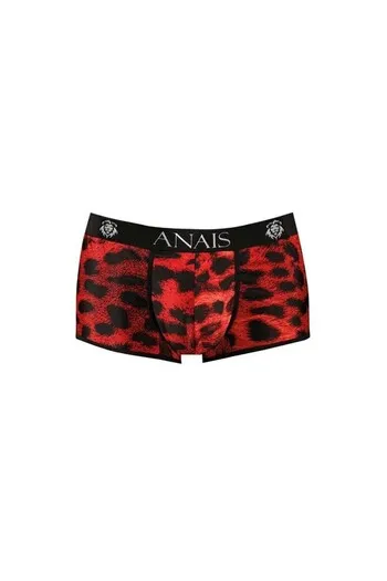 ANAIS FOR MEN Boxer Briefs - Red Microfiber with Wild Animal Print | Sexy Lingerie