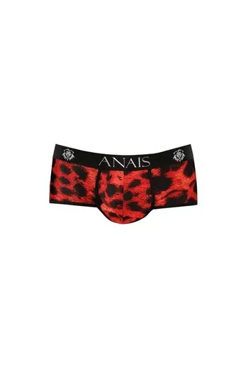 Red microfiber with wild animal print