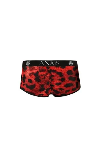 Red microfiber with wild animal print