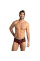 TRIBALSuave Red Microfiber with Animal Print - Sporty Underwear ANAIS FOR MEN