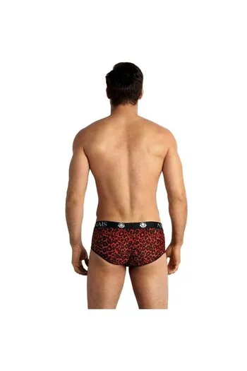 TRIBALSuave Red Microfiber with Animal Print - Sporty Underwear ANAIS FOR MEN