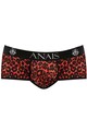 TRIBALSuave Red Microfiber with Animal Print - Sporty Underwear ANAIS FOR MEN