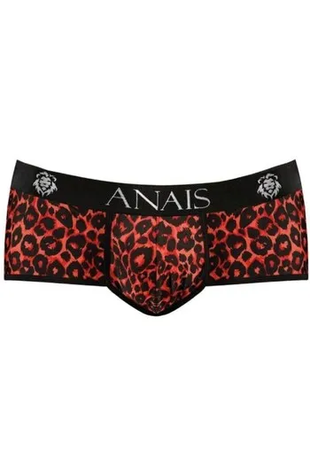TRIBALSuave Red Microfiber with Animal Print - Sporty Underwear ANAIS FOR MEN
