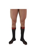 MACHO - CALZINI SOTTILI TAGLIA UNICA NERO/ROSSO