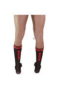 MACHO - CALZINI SOTTILI TAGLIA UNICA NERO/ROSSO