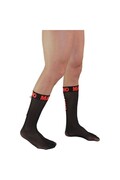 MACHO - CALZINI SOTTILI TAGLIA UNICA NERO/ROSSO