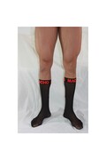 MACHO - CALZINI SOTTILI TAGLIA UNICA NERO/ROSSO