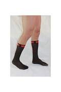 MACHO - CALZINI SOTTILI TAGLIA UNICA NERO/ROSSO