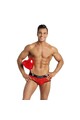 BRAVE Delicato Lingerie Rosso con Stampa Floreale - Intimo Sessuale Uomo ANAIS