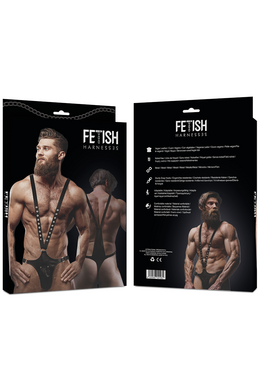 FETISH SUBMISSIVE ATTITUDE - IMBRACATURA IN ECOPELLE A FORMA DI V PER UOMO