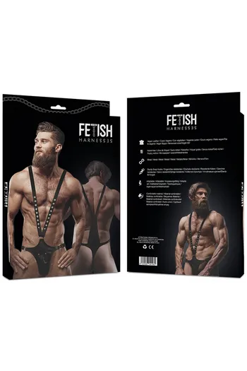 FETISH SUBMISSIVE ATTITUDE - IMBRACATURA IN ECOPELLE A FORMA DI V PER UOMO