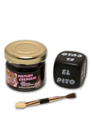 Chocolate Body Paint Game + Body Dice - Diablo Picante