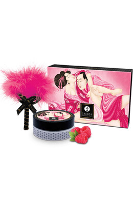 Shunga Raspberry Flavored Erotic Powder - Turn Your Partner's Body into a Sensual Feast