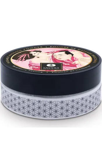 Shunga Raspberry Flavored Erotic Powder - Turn Your Partner's Body into a Sensual Feast