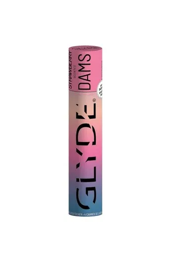 Sheer Glyde Dams - Latex Barriers for Safe Oral, Vaginal & Anal Sex | Pack of 4