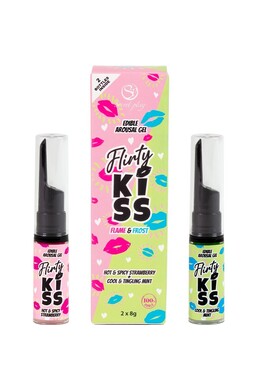 Flirty Kiss: Hot and Cold Gels for Kissing and Oral Sex