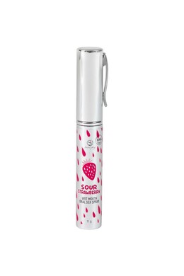 Mouth and Throat Spray with Sour Strawberry Flavor - Hydration and Pleasure for Oral Sex