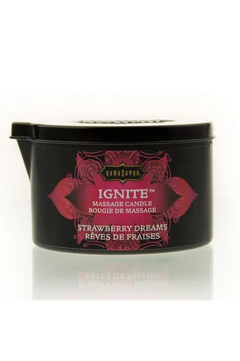 Kamasutra Massage Candle: Sensuality and Intimacy with Strawberry Dreams Fragrance