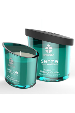 SWEEDE SENZE TRANQUILITY Sensual Massage Candle - Peppermint, Rose, Orange - 50ml