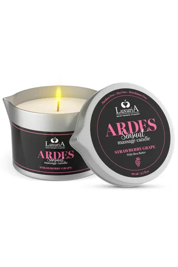 Luxuria Ardes Vela da Massaggio Uva/Fragola - Intensifica la Tua Intimità