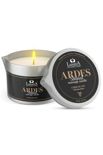 Luxuria Ardes Vela da Massaggio Uva Isabella - Candela Sensuale con Burro di Karité
