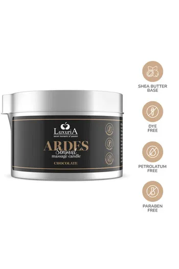 Luxuria Ardes Massage Candle Isabella Grape - Sensual Candle with Shea Butter