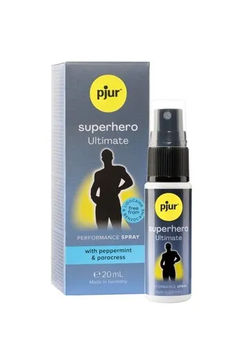 SUPERHERO ULTIMATE - Spray Ritardante Potente per Uomini | Formula Naturale Vegana