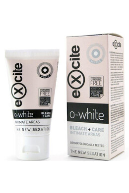 EXCITE O-WHITE: Crema Schiarente Intima per Uomo e Donna | Dermatologicamente Testata