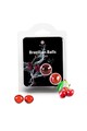 Single-Use Lubricant with Brazilian Balls - Cherry Flavor for Sensual Massages