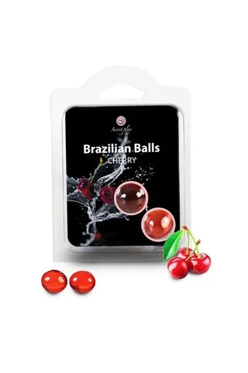 Lubrificante Monodose con Palline Brasiliane - Sapore Ciliegia per Massaggi Sensuali