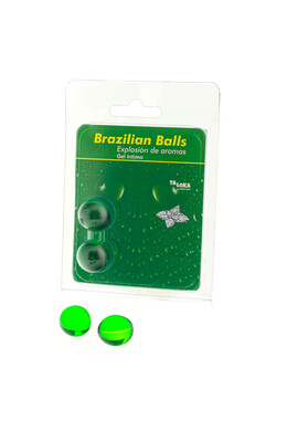 PACK 2 PALLINE BRASILIANE GEL INTIMO - Esplosione di Piacere con Aroma di Menta