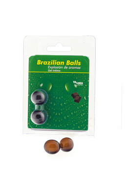 PACK 2 SFERE BRASILIANE GEL INTIMO - Esplosione di Piacere con Aroma Cioccolato | Diablo Picante