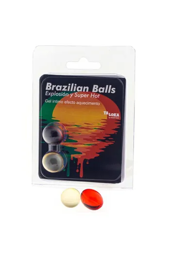 PACK 2 BRAZILIAN BALLS EXCITING GEL - Super Hot Effect | Diablo Picante