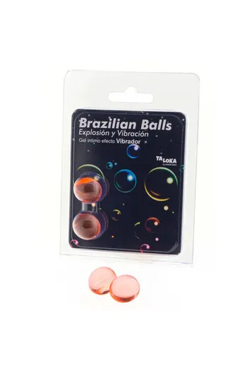 Pack 2 Brazilian Balls Excitement Gel with Vibration Effect - Diablo Picante
