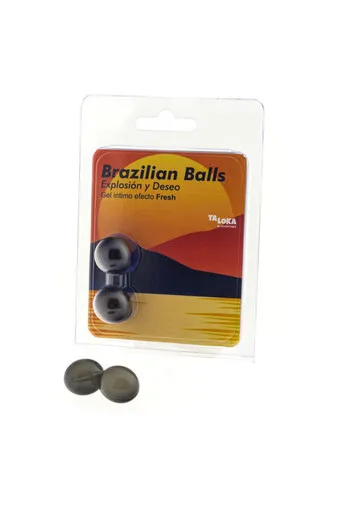 Pack 2 Brazilian Balls Excitement Gel with Fresh Effect - Diablo Picante