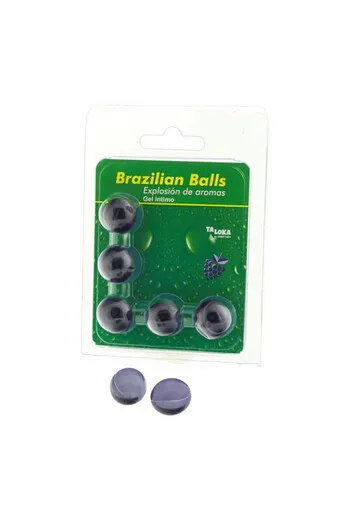 Pack 5 Brazilian Balls Gel Intimo - Esplosione di Piacere con Aroma Frutti di Bosco