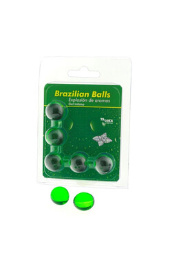 Pack 5 Brazilian Balls Intimate Gel - Pleasure Explosion with Mint Aroma | Diablo Picante