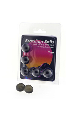PACK 5 BRAZILIAN BALLS EXCITING GEL - Power Effect | Diablo Picante