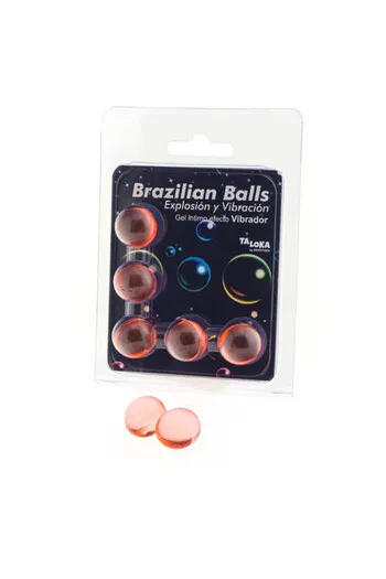 PACK 5 BALLS BRASILIANE GEL ECCITANTE - EFFETTO VIBRAZIONE | Diablo Picante
