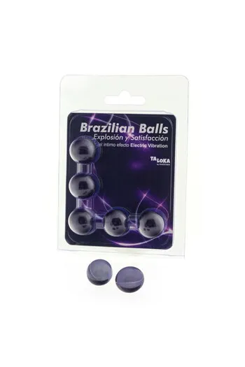 Pack 5 Brazilian Balls Gel Eccitante - Effetto Vibrazione Elettrica | Diablo Picante
