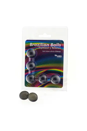 PACK 5 Brazilian Balls Excitement Gel - Climax Effect | Diablo Picante