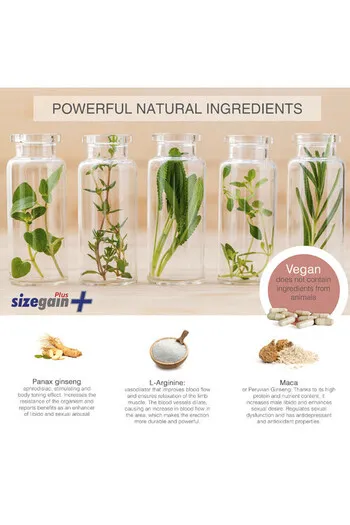 SizeGain Plus: Integratore per Potenza e Crescita Maschile