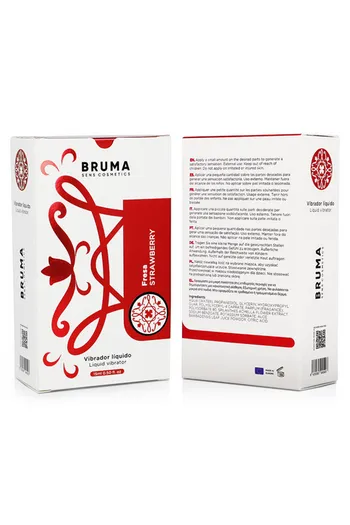 Strawberry flavored vibrating intimate gel for intense pleasure