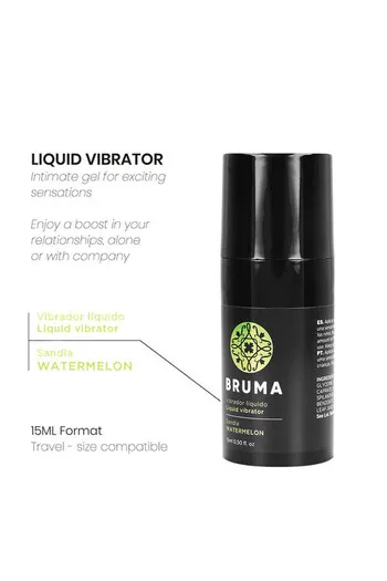 Watermelon flavored vibrating intimate gel for intense pleasure