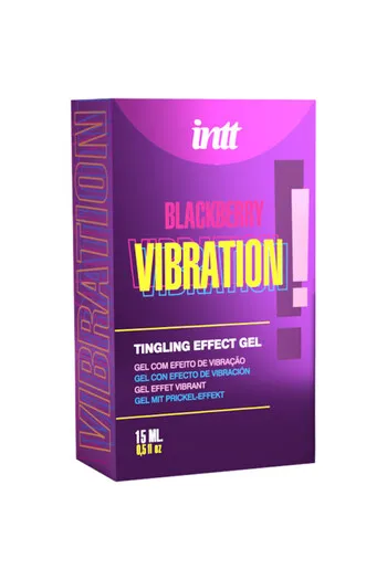 Kissable Intimate Gel with Blackberry Flavor: Vibration, Pulsation & Heat for Unforgettable Experiences